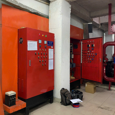 Thay thế khởi động mềm, điều khiển cho hệ thống bơm PCCC tại chung cư Sky Center